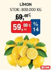 LİMON KG fiyat ve kampanya bilgisi